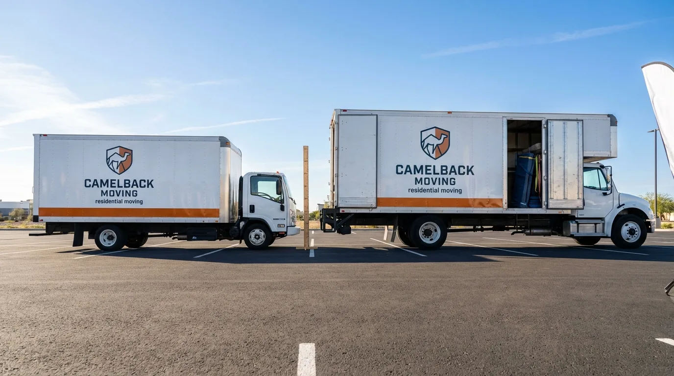 Moving truck size capacity guide in Rock Valley
